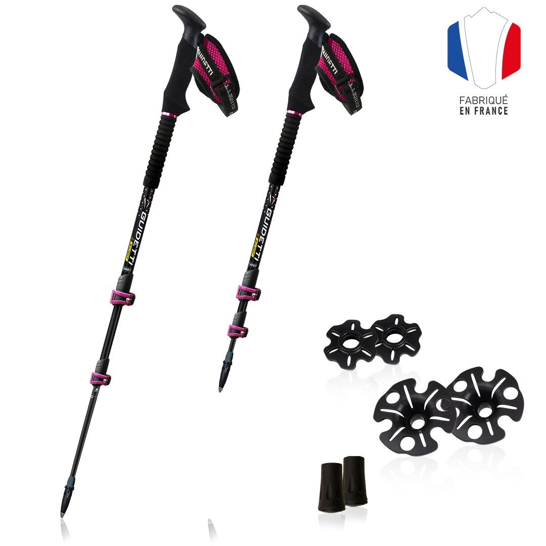 Hiking poles Guidetti BLight carbon Rubis