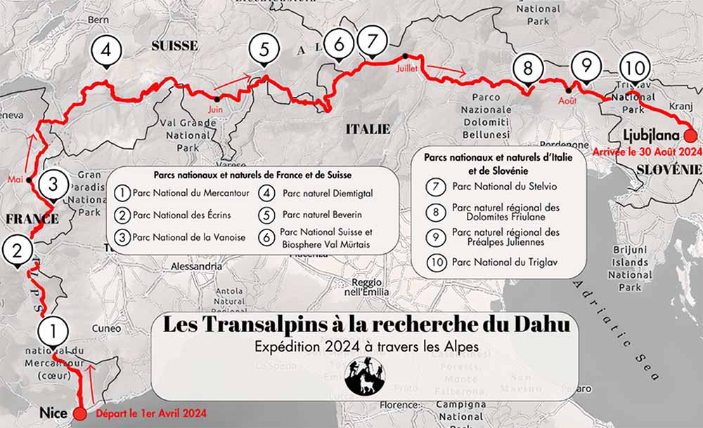 traversée des alpes à pied